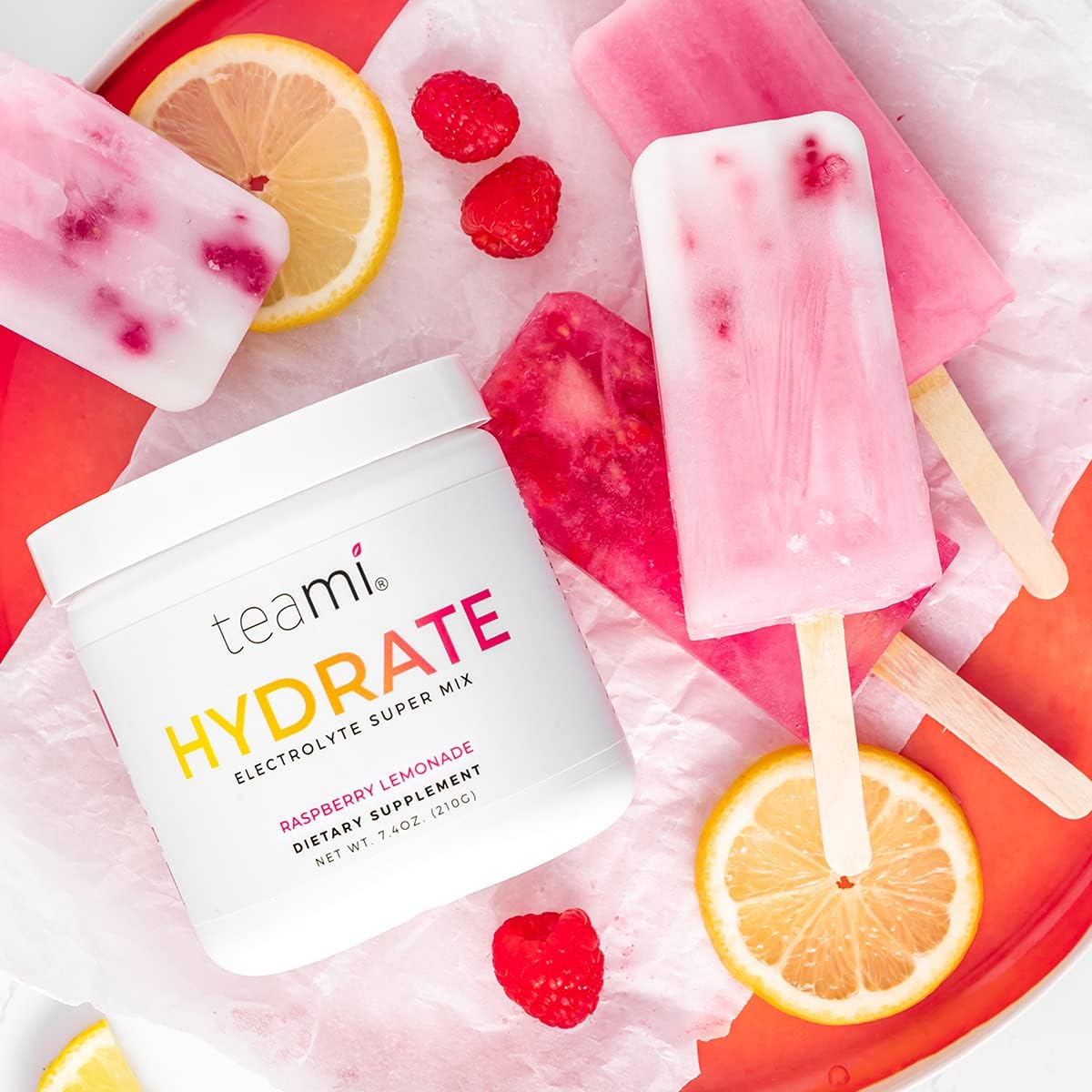 Hydrate & Energize with Teami Electrolytes Powder - Calcium, Magnesium, Chloride & Potassium Supplement - 45 Servings - Keto-Friendly Electrolyte Drink Mix with Vitamins & Minerals