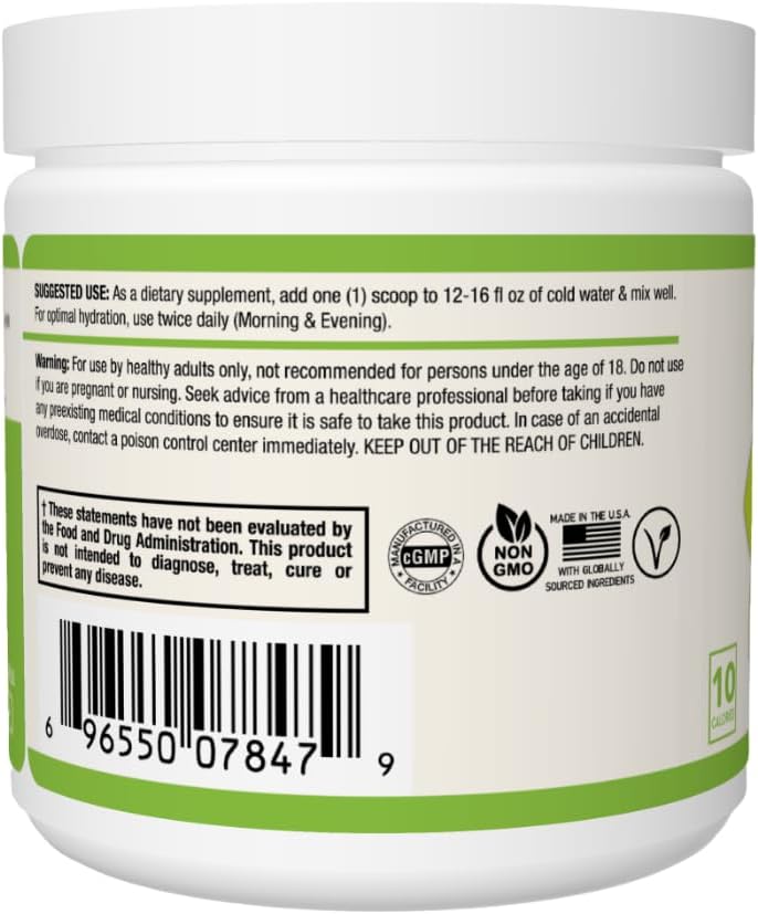 Hydration Powder Mix - Lemon Lime Flavor, Electrolyte Blend with Vitamins, Sugar-Free, 30 Servings