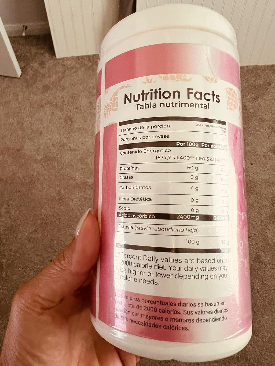 Hydrolyzed Collagen Powder for Hair, Nail, and Skin Health - 15.8oz - Unisex