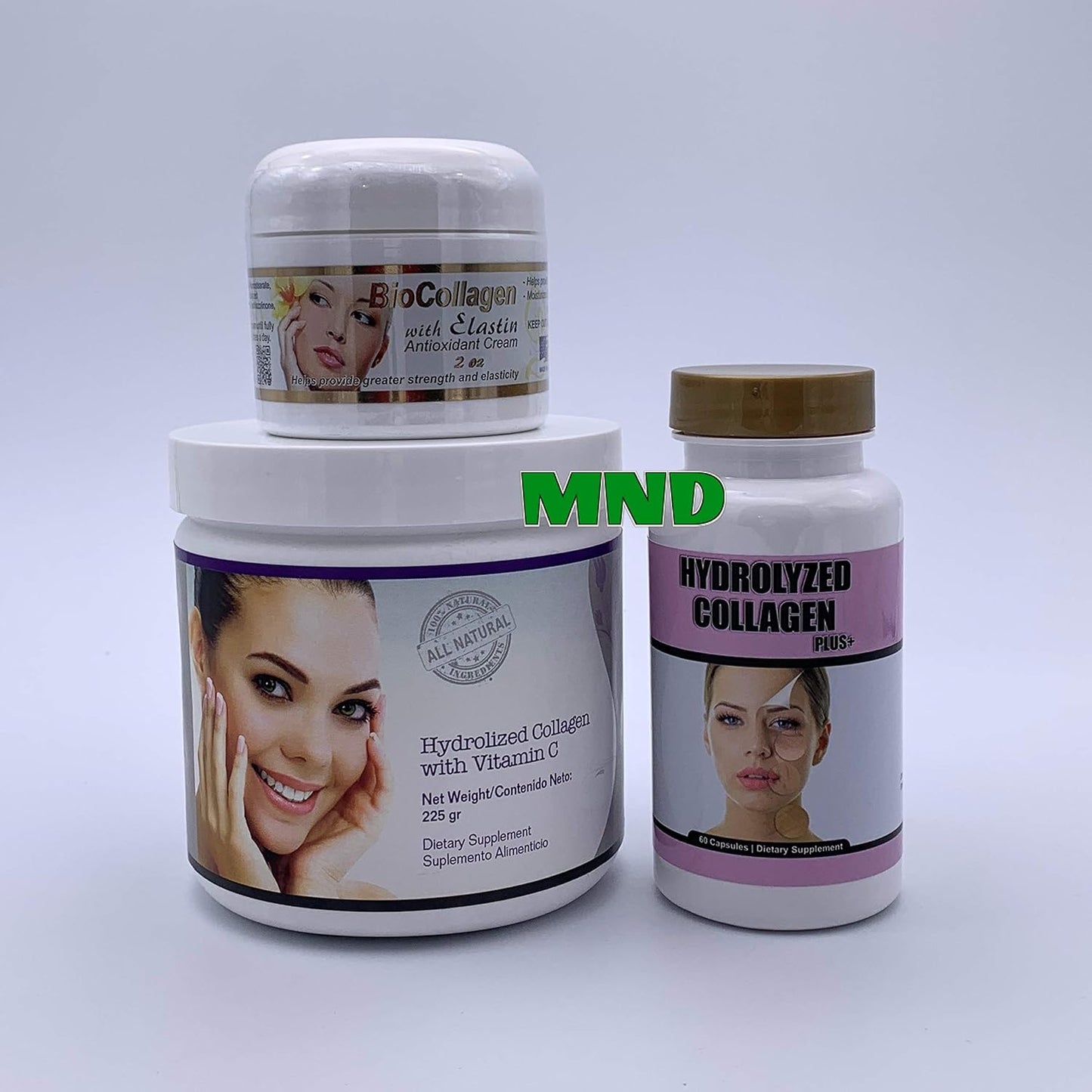 Hydrolyzed Collagen with Vitamin C Powder for Healthy Hair and Skin Elasticity