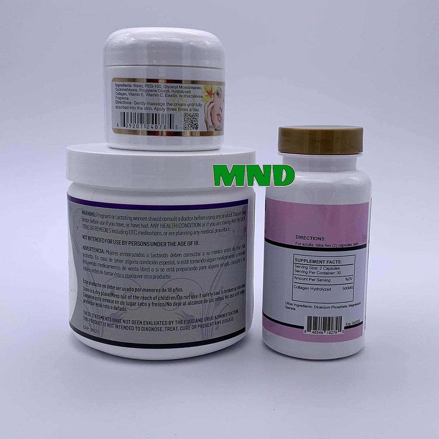 Hydrolyzed Collagen with Vitamin C Powder for Healthy Hair and Skin Elasticity