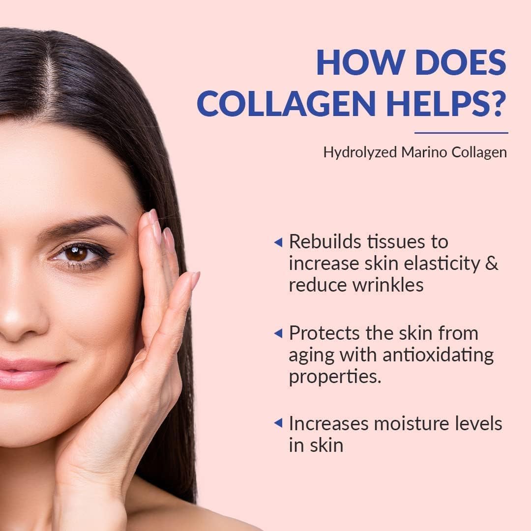 Hydrolyzed Marine Collagen Powder for Skin, Hair, Nails, and Joints - Pure Collagen Supplement for Men and Women - Skin Hydrating Formula - 100g Pack