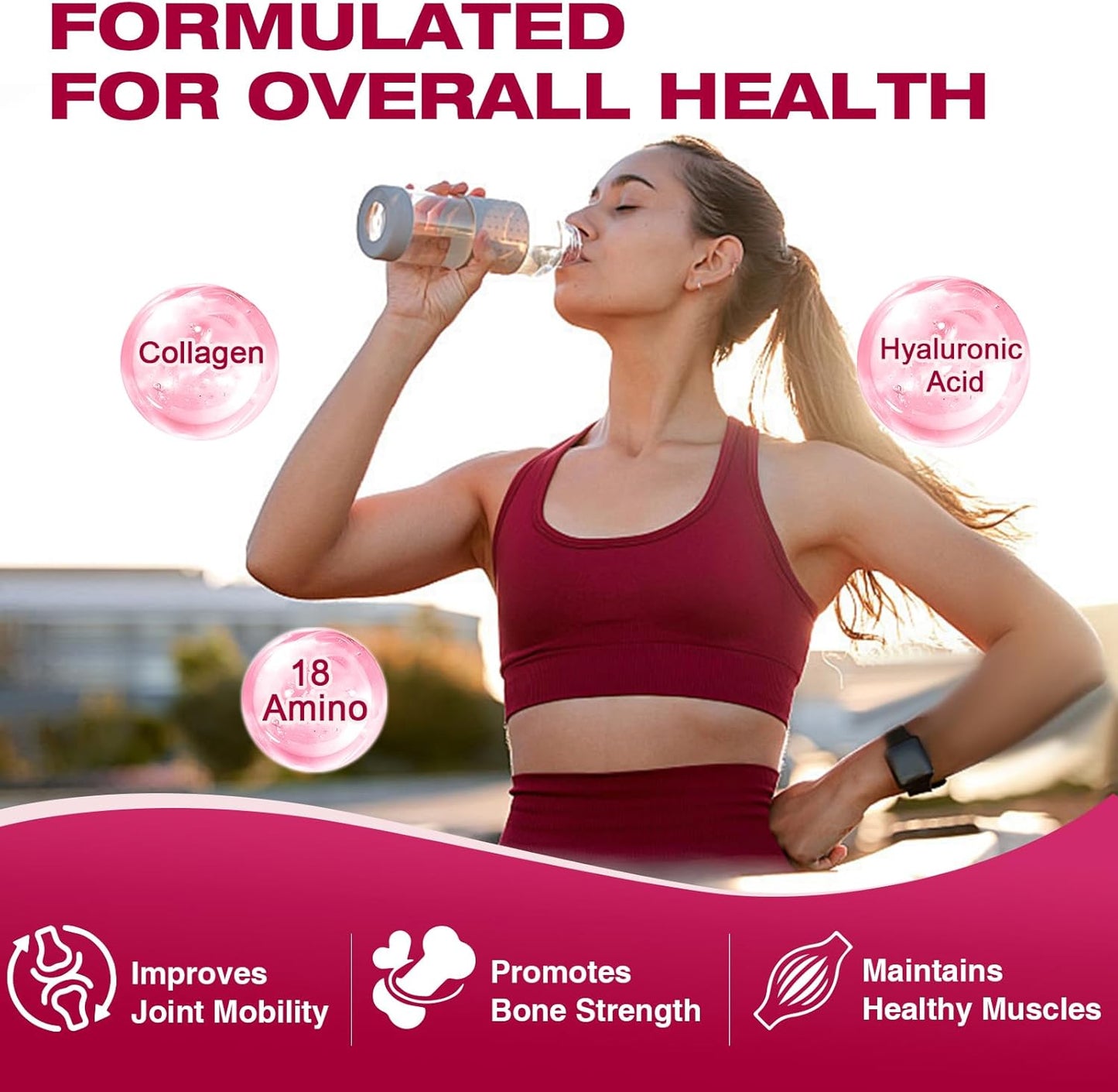 Hydrolyzed Multi Collagen Peptides Powder with Probiotics & Multivitamins - Supports Skin, Hair, Nails, Joints, & Gut - 35 Servings