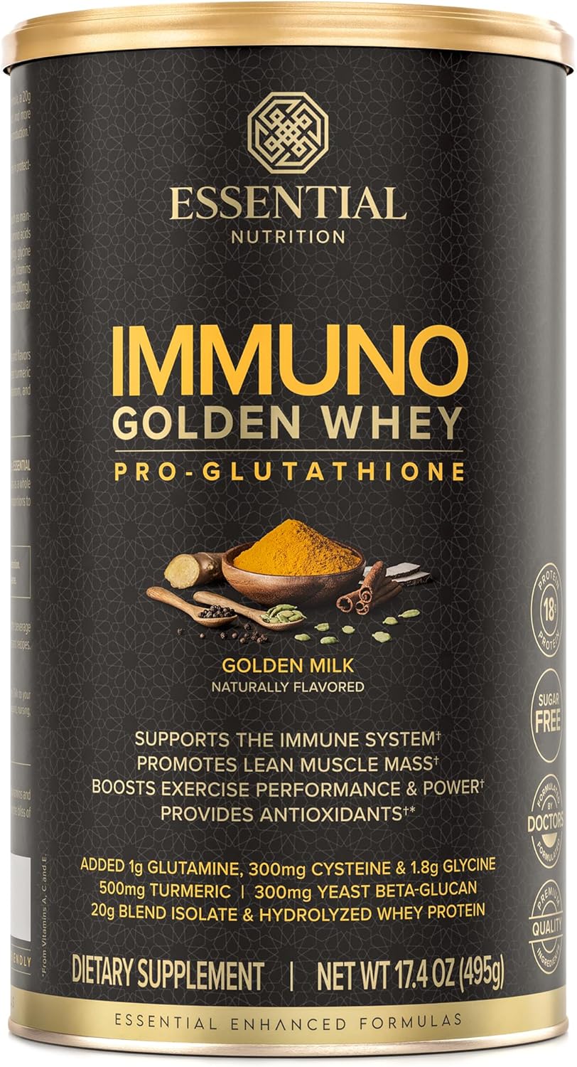 Hydrolyzed Whey Protein Powder with 18g Protein, Amino Acids, and Turmeric Extract for Immune Support - 17.4oz