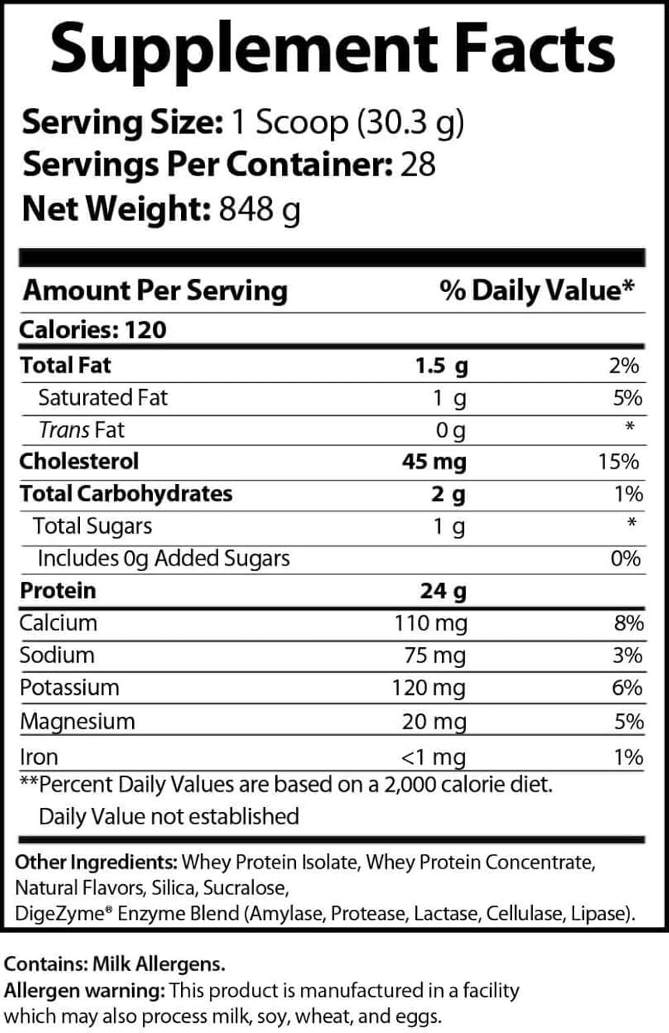 ICON ELITE Armor Whey Protein Powder - 2LB Vanilla Milkshake Flavor