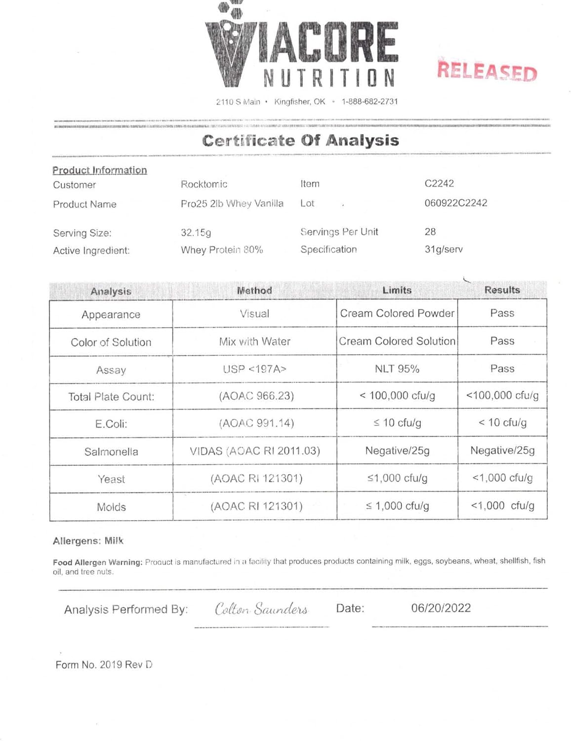 ICON ELITE Armor Whey Protein Powder - 2LB Vanilla Milkshake Flavor