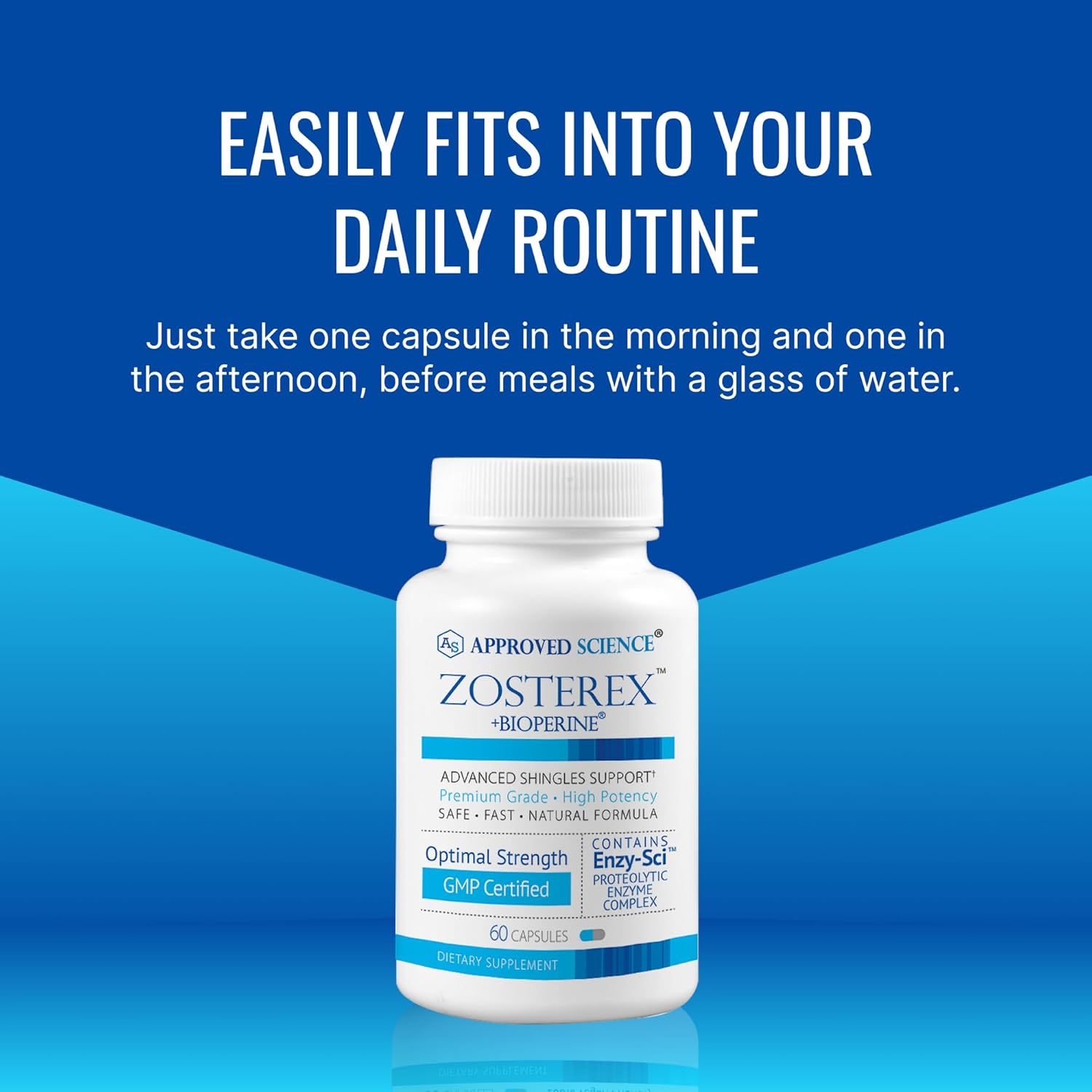 Immune Support Supplement with L-Lysine, Vitamin B Blend, and Mushroom Blend - 60 Capsules