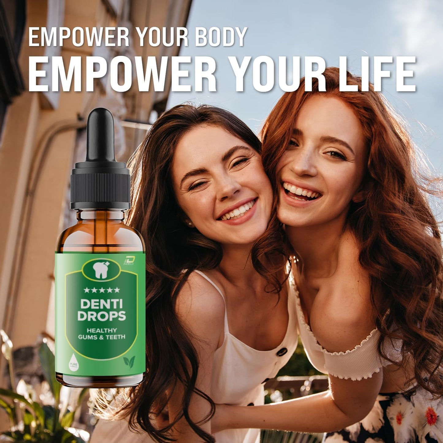 Indelo Denti Drops Pro - Natural Liquid Supplement for Healthy Teeth and Gums - 1 Month Supply