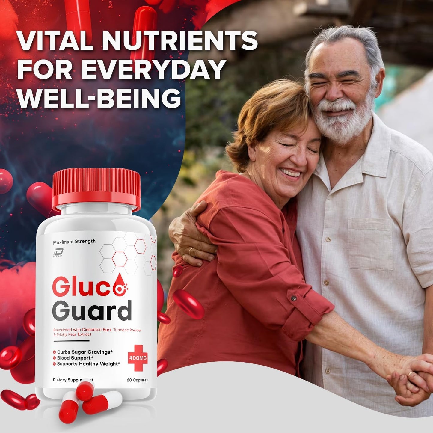 Indelo GlucoGuard Capsules - Natural Advanced Supplement for Healthy Glucose Levels - 2 Pack (120 Capsules)