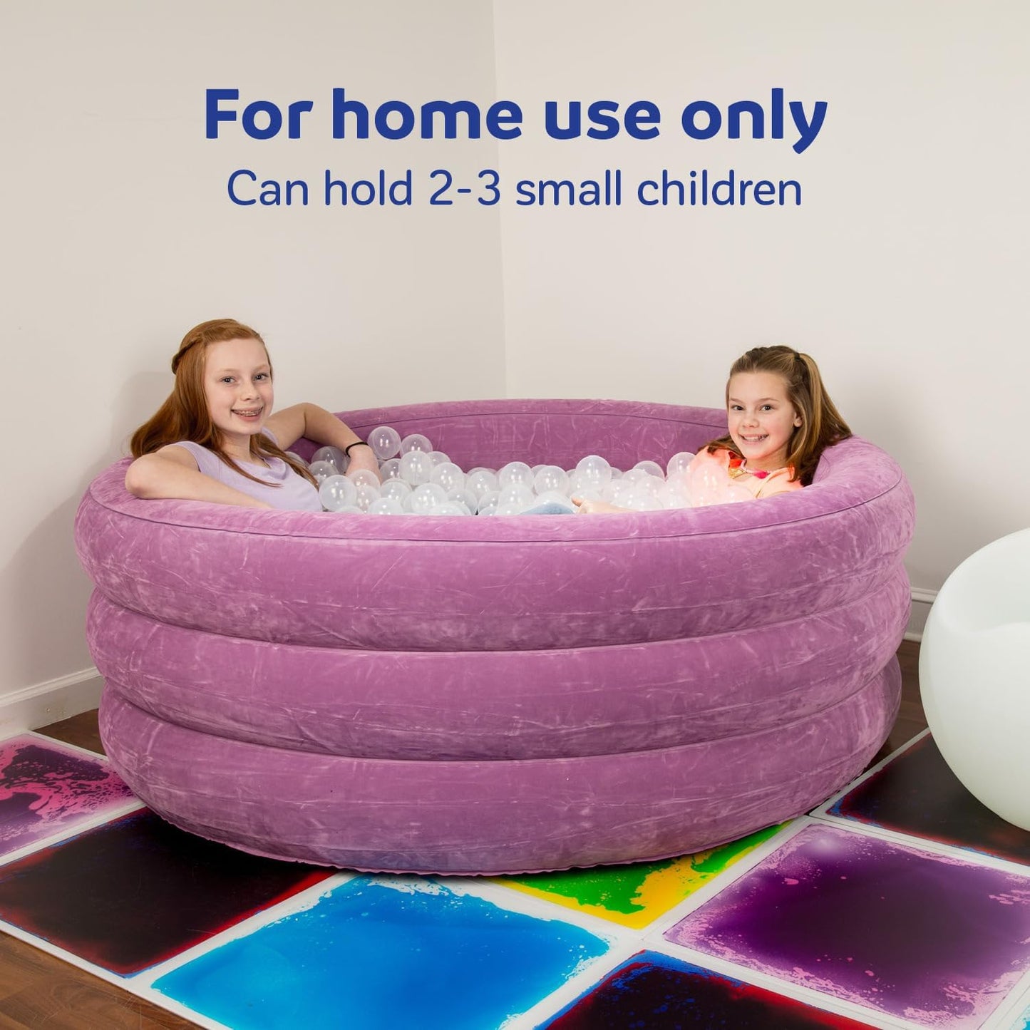 Inflatable Fun and Function Air-Lite Ball Pit for Toddlers & Kids - Indoor Soft Play Sensory Tool for Children with Special Needs