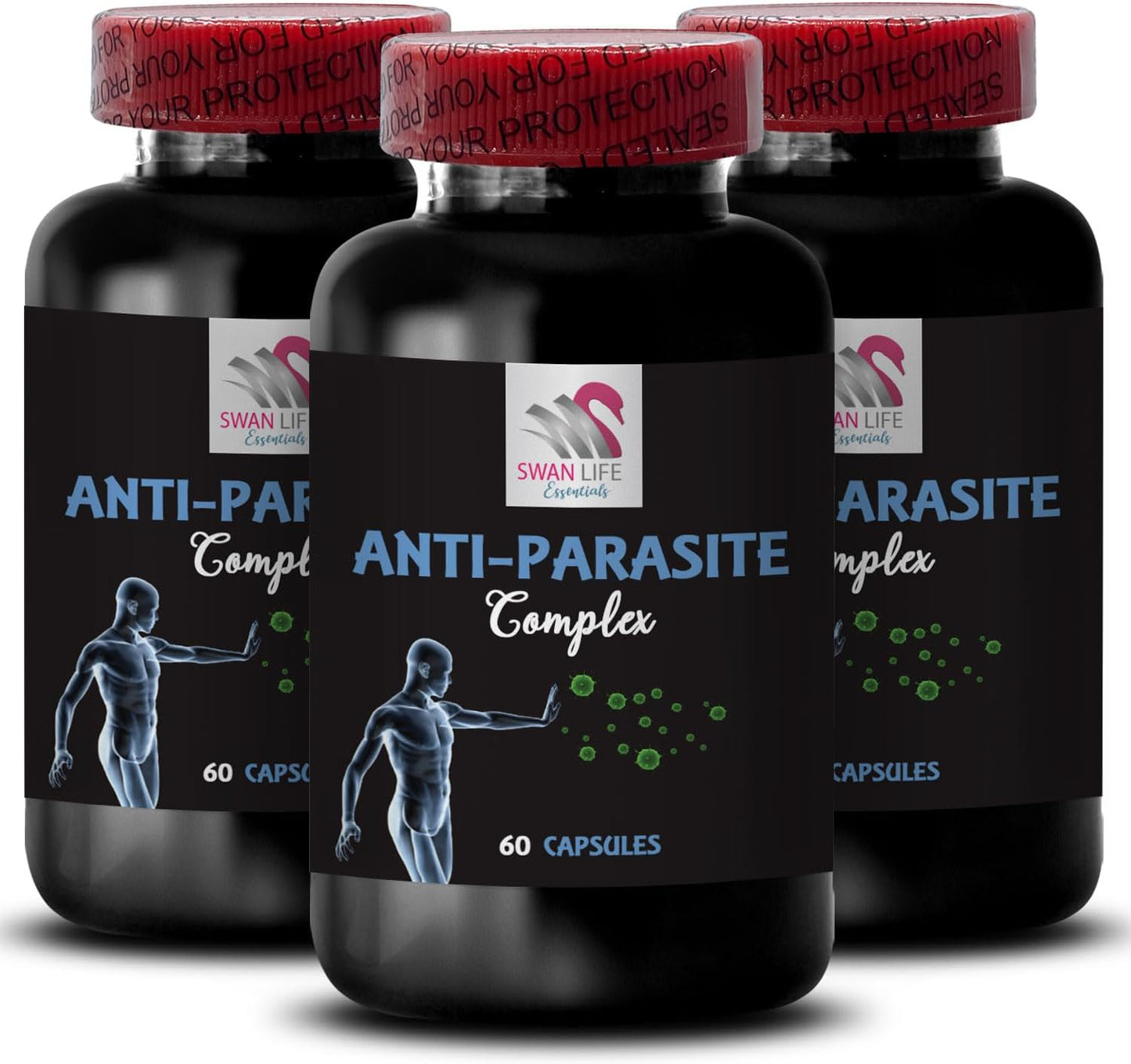 Inner Detox Anti-Parasite Complex - Daily Wellness Support - Herbal Blend for Clean Pathways - 180 Capsules