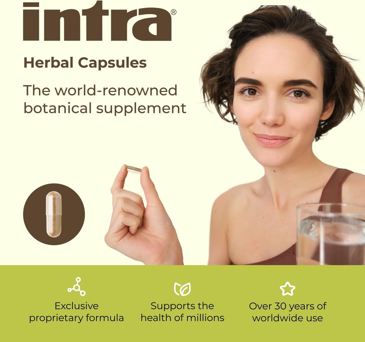 Intra Lifestyles Capsules: Immune, Detox, Digestive & Cardiovascular Support - 23 Botanical Extracts - Made in Canada - 64 Capsules