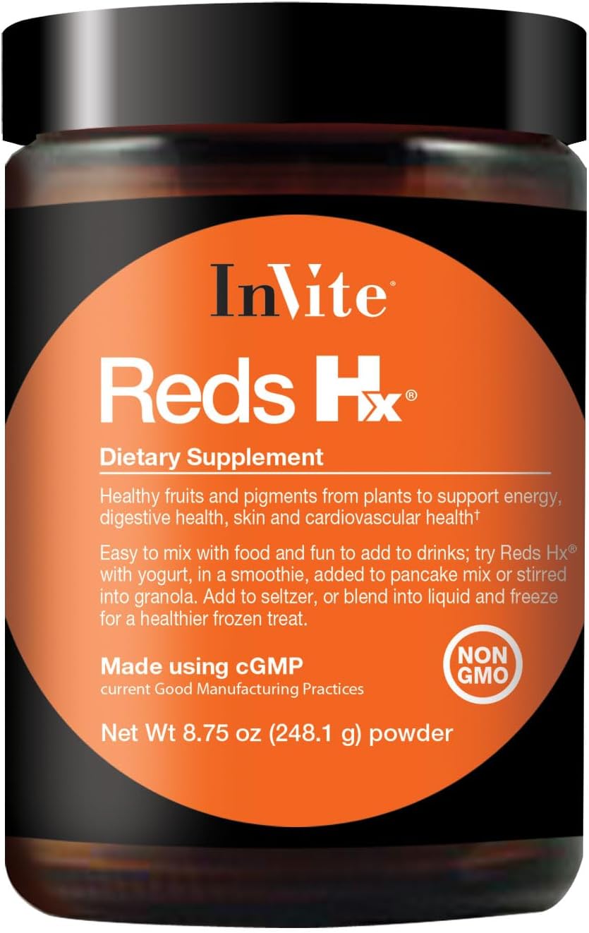 InVite Health Reds Hx® Superfood Powder with Probiotics - Fruit & Veggie Supplement - 30 Servings (2-Pack)