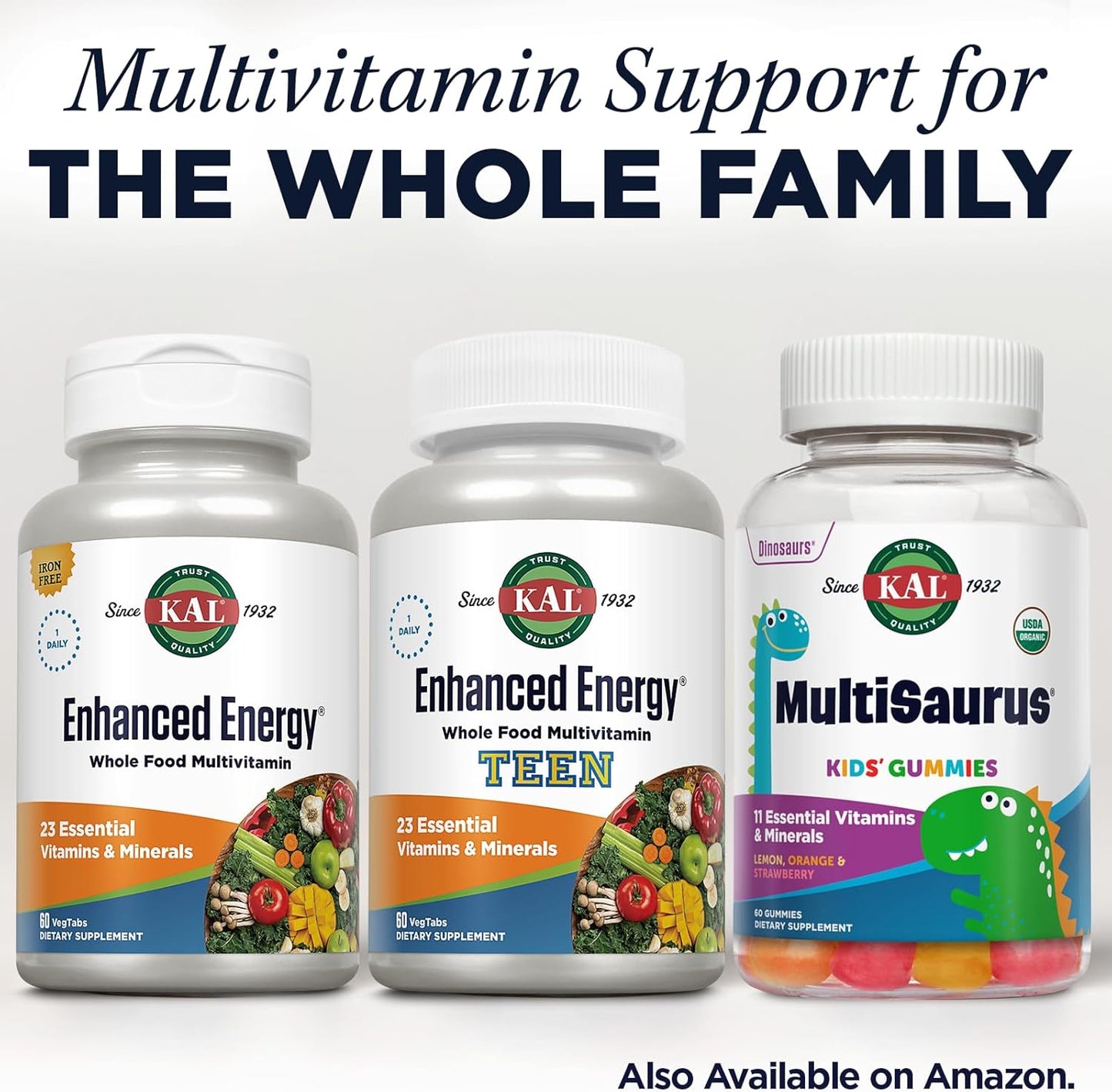 Iron-Rich Whole Food Chewable Multivitamin with 23 Essential Nutrients & Super Foods - Mango Pineapple Flavor, 60-Day Guarantee - 60ct.