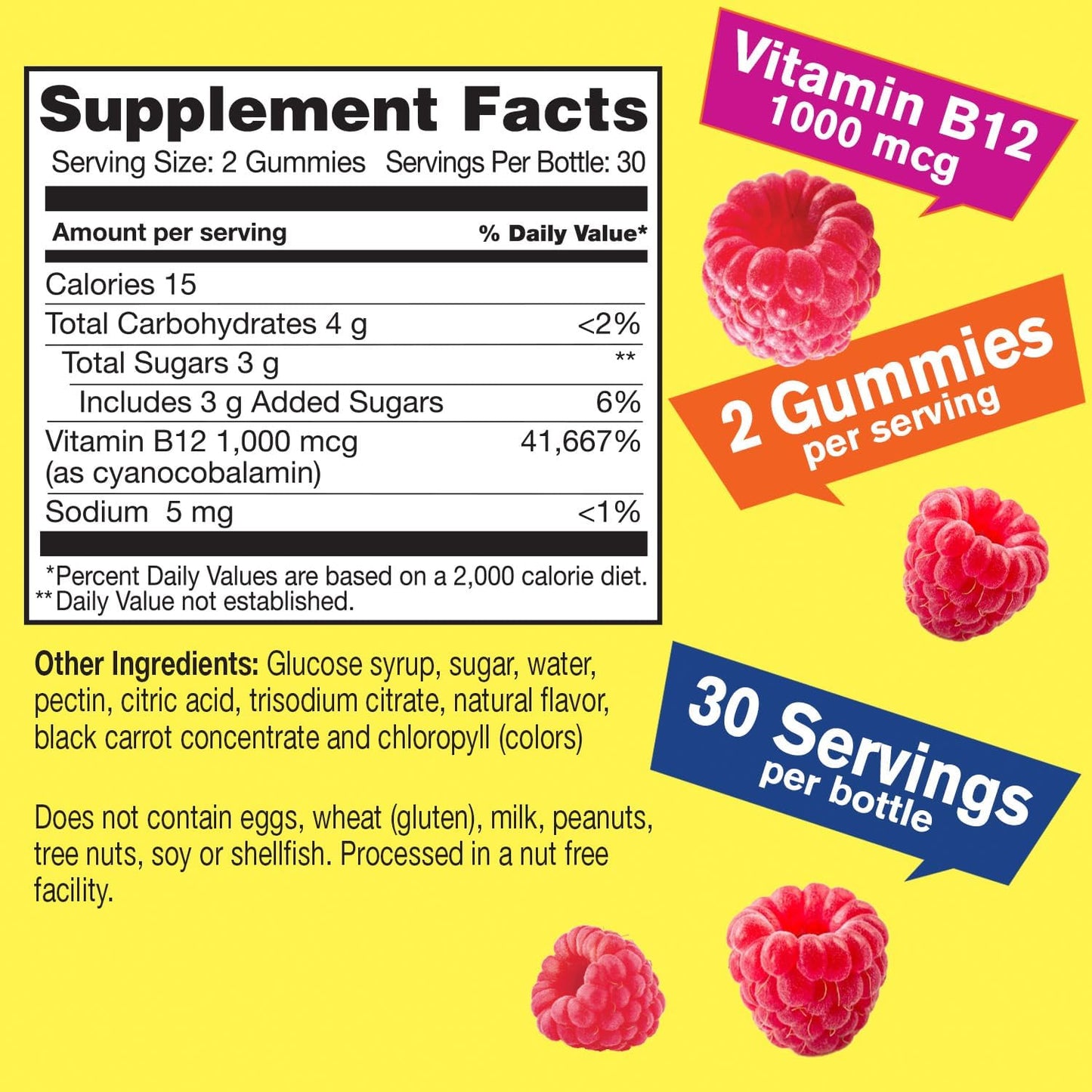 Iron, Vitamin C, and B12 Gummies Bundle - Tasty Vitamin Supplement, Gluten-Free, GMO-Free Chewables