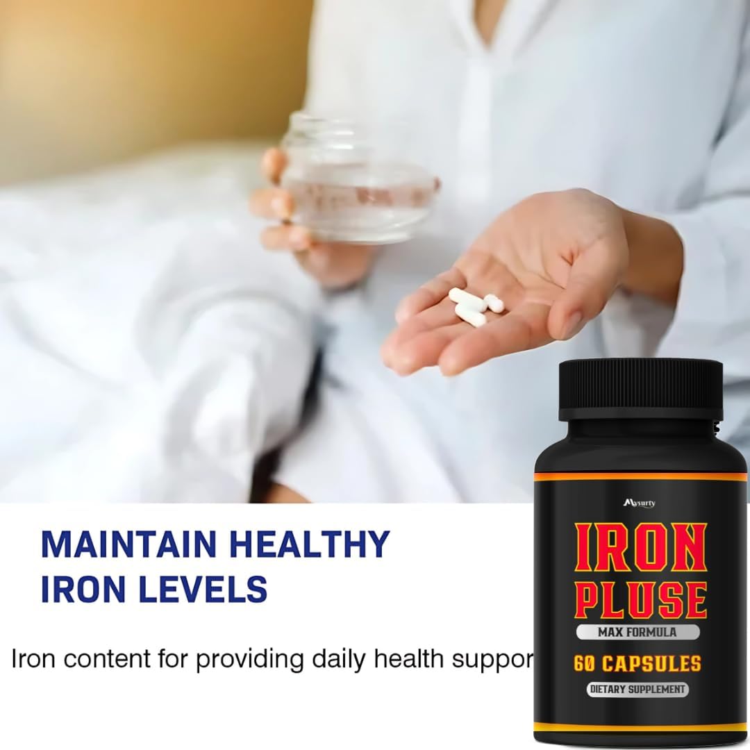IronPulse Max Formula Capsules - 2 Pack for Iron Support and Energy Boost