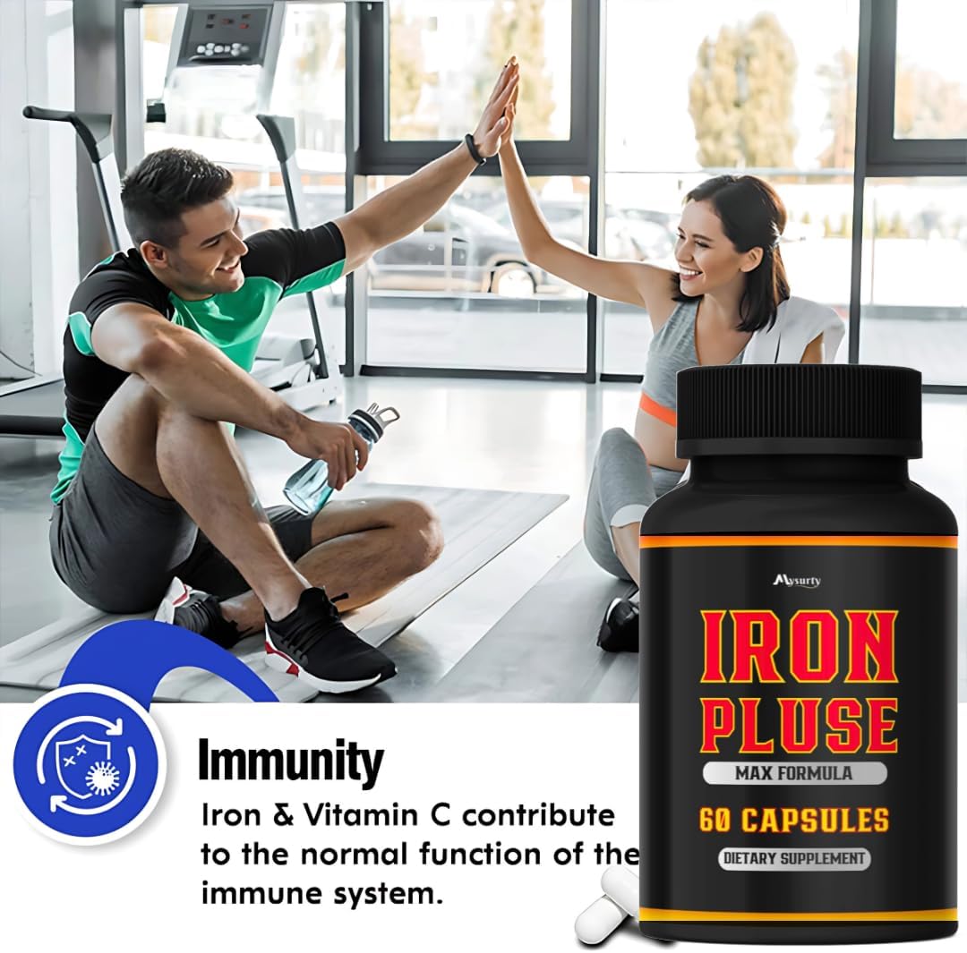 IronPulse Max Formula Capsules - 2 Pack for Iron Support and Energy Boost