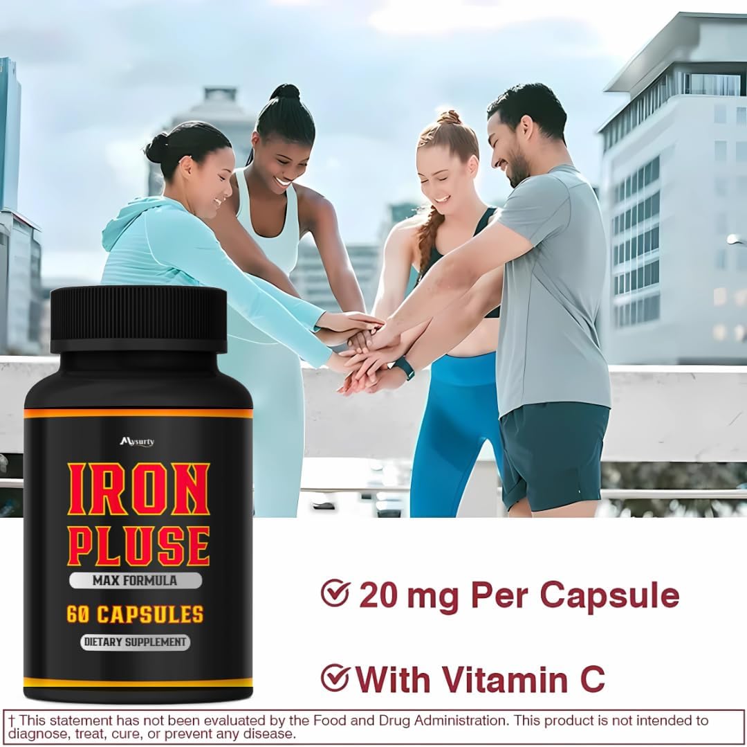 IronPulse Max Formula Capsules - 2 Pack for Iron Support and Energy Boost