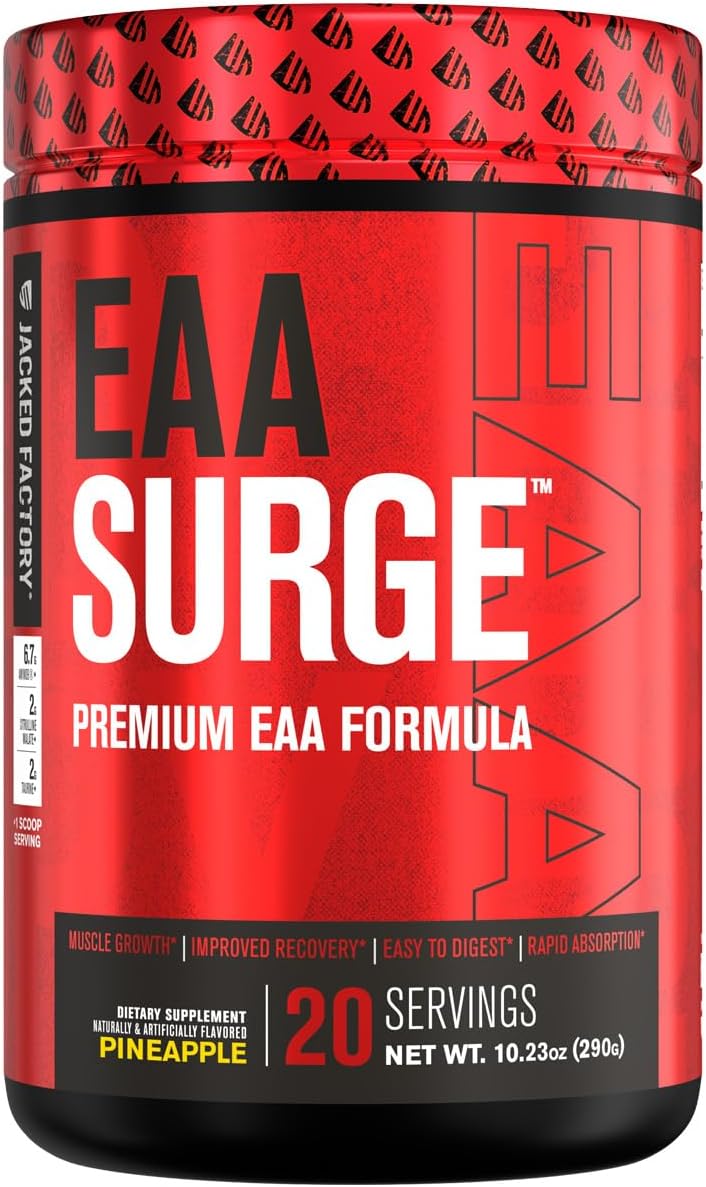 Jacked Factory Green Surge Superfood Powder with Hydrasurge Electrolyte Hydration and EAA Surge Supplement