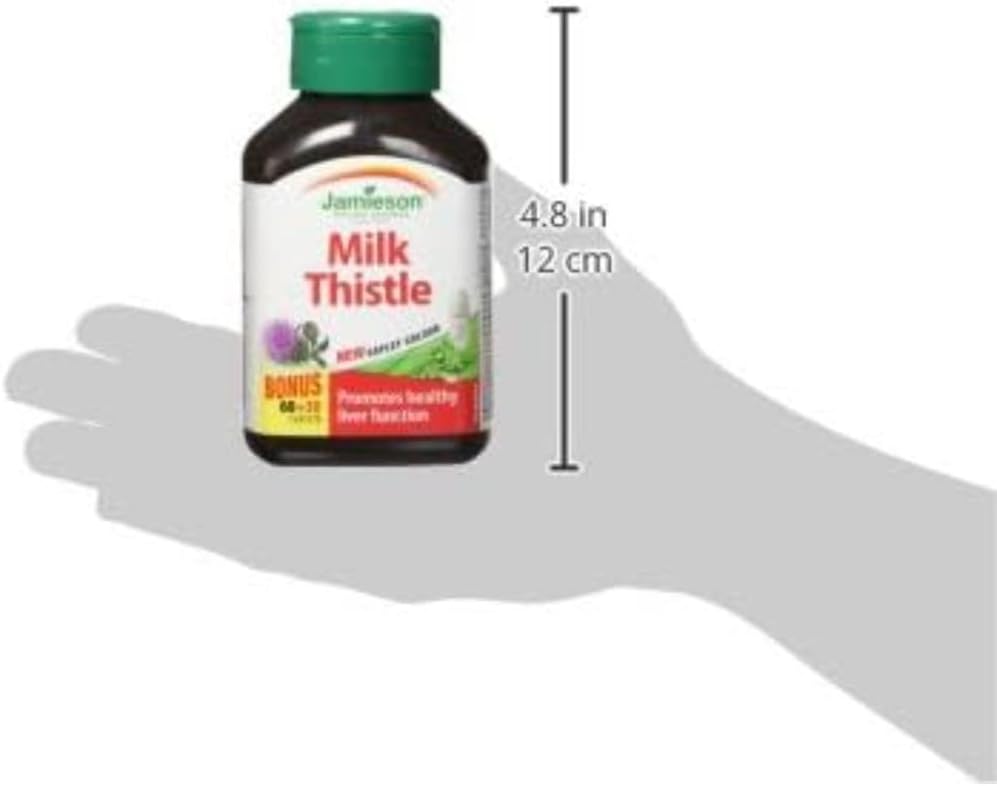 Jamieson Milk Thistle Supplement for Liver Health - Extra Strength Formula