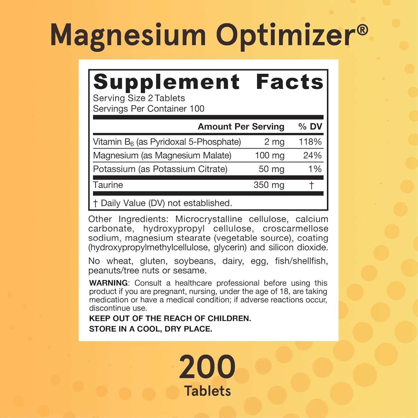 Jarrow Formulas Magnesium Optimizer Supplement - 2400 Tablets for Nerve, Muscle, and Bone Health, Bulk Pack of 12