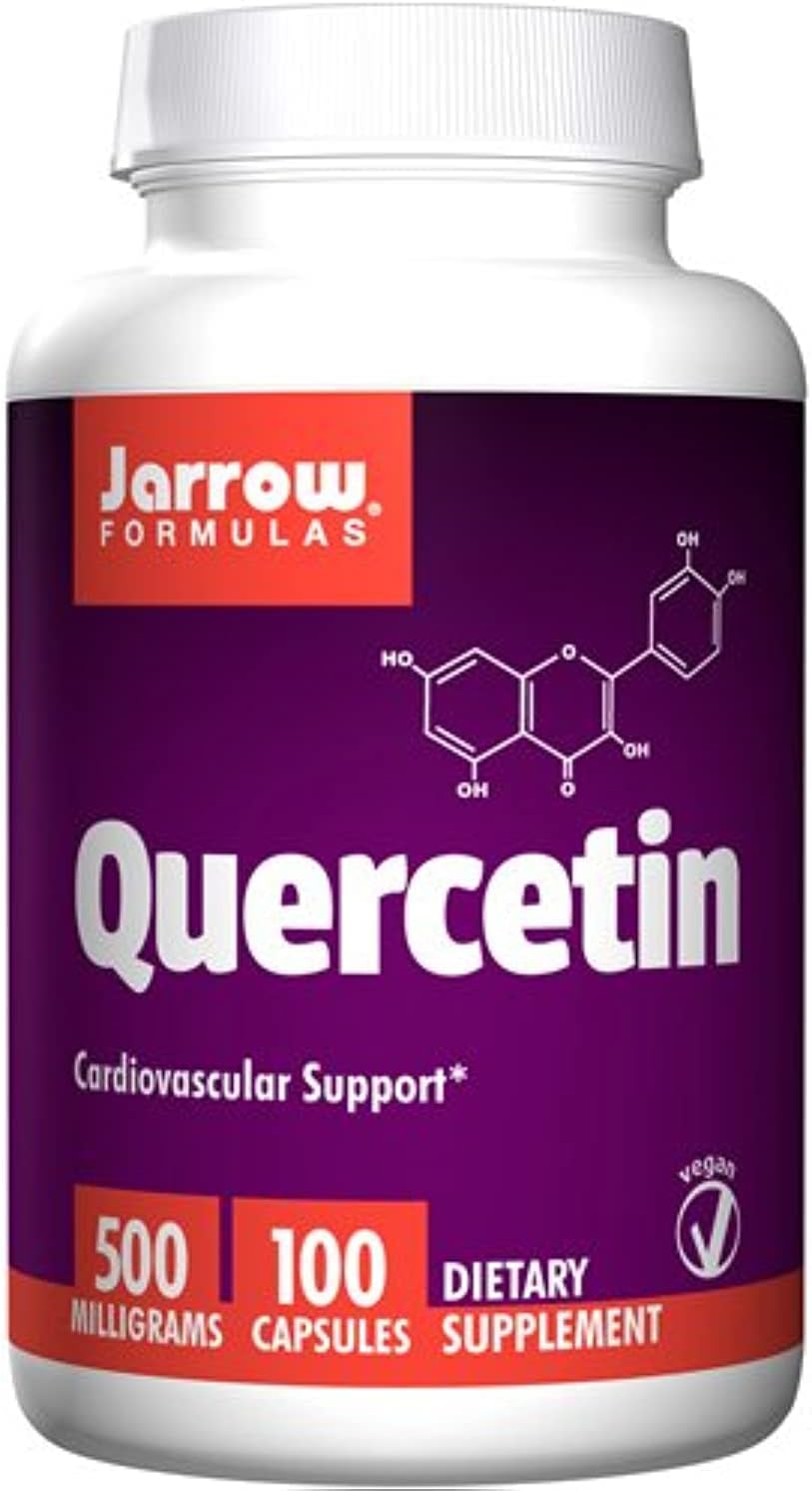 Jarrow Formulas Quercetin 500mg - 200 Veggie Capsules, 2 Pack