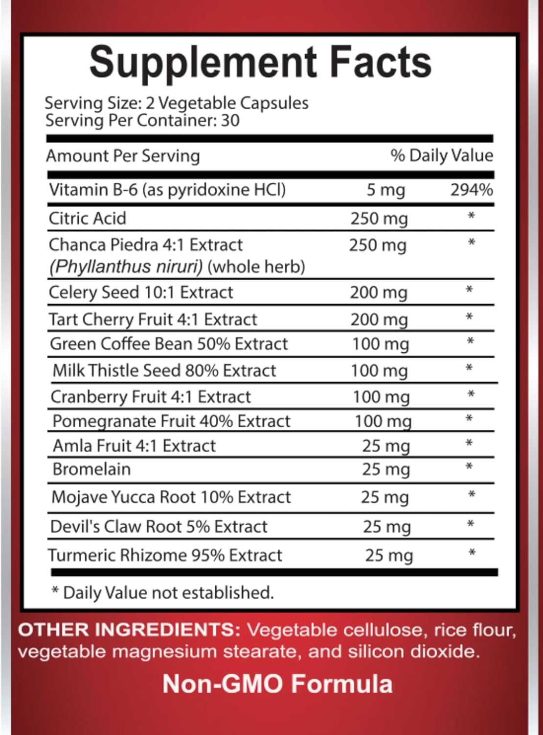 Joint Comfort & Kidney Support Formula with Tart Cherry Extract - Uric Acid Flush Supplement