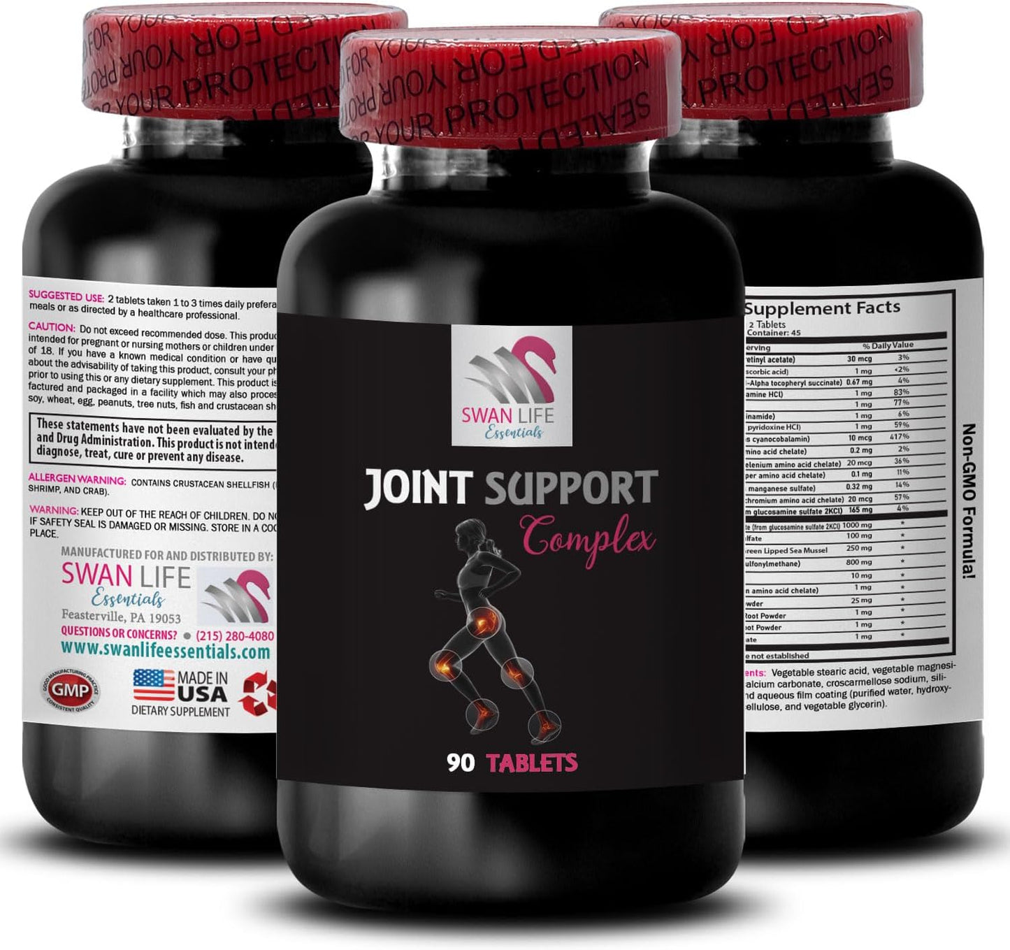 Joint Support Complex with Chondroitin, MSM, and Boron - Glucosamine Blend for Joint Movement Support - 270 Tablets