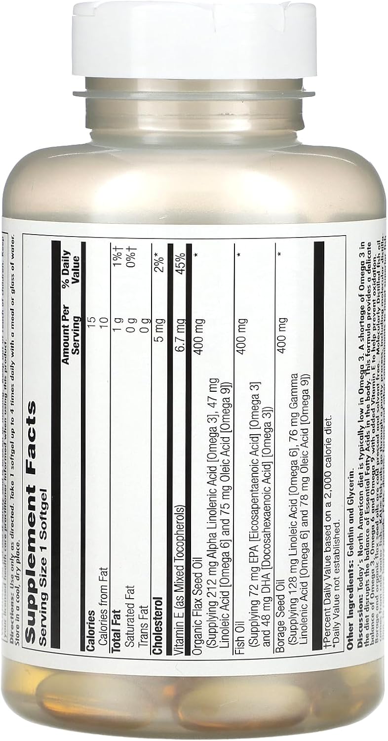 Kal Ultra Omega 3-6-9 Softgels - 100 Count for Heart Health and Joint Support