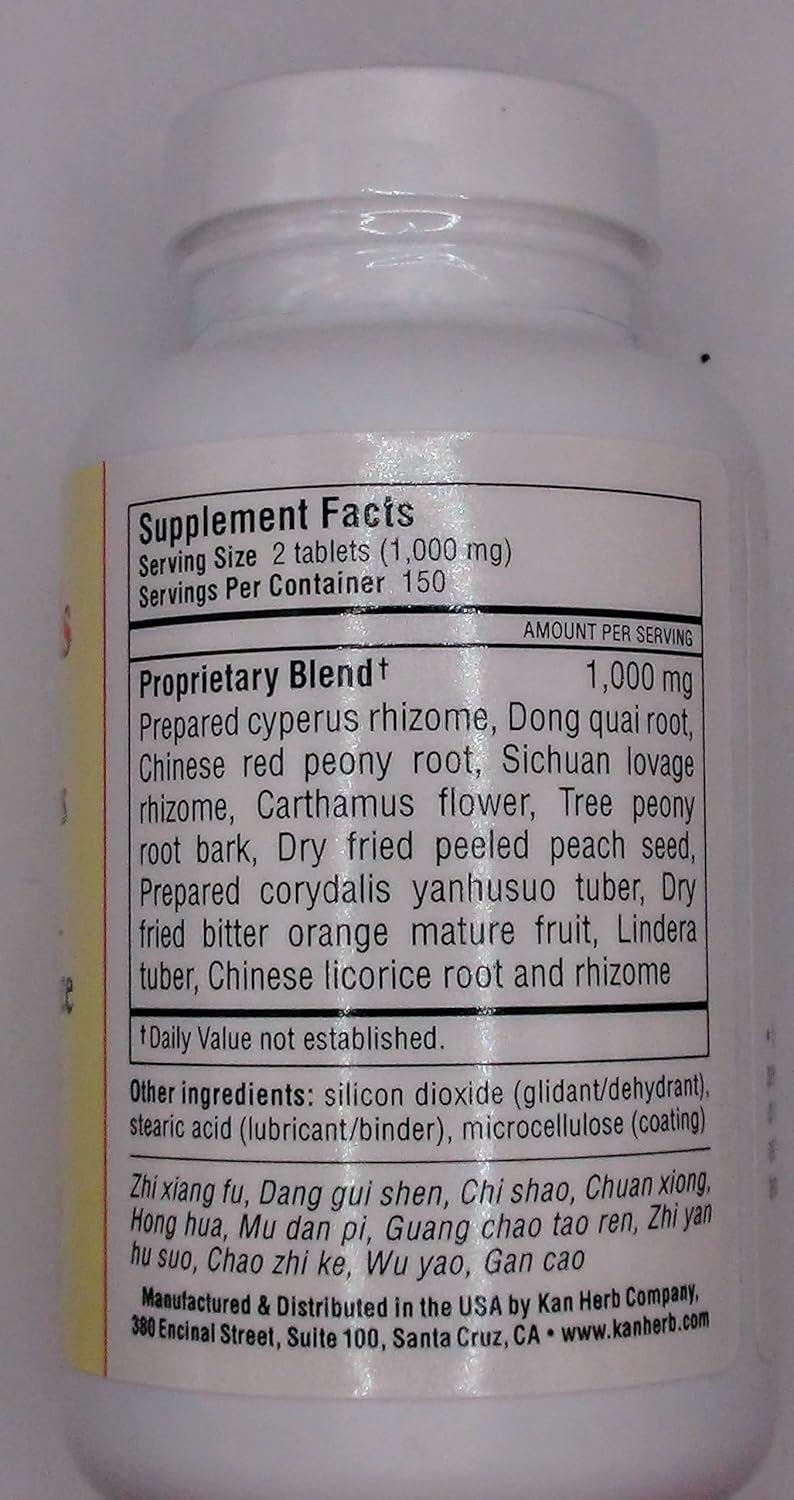 Kan Herb Essentials Middle Palace Stasis Dispel Tablets - 300 Count