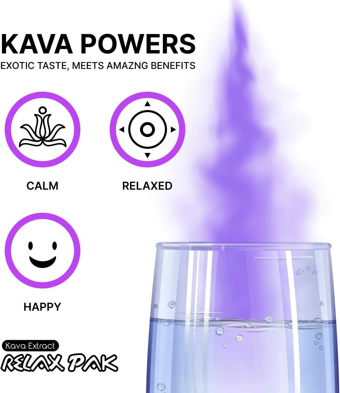 Kandy Kava Extract Powder Packets - Mitra9 RelaxPak for Natural Calm & Clarity | Mood Enhancer | Plant Based | Convenient Single-Serving Sticks (5)