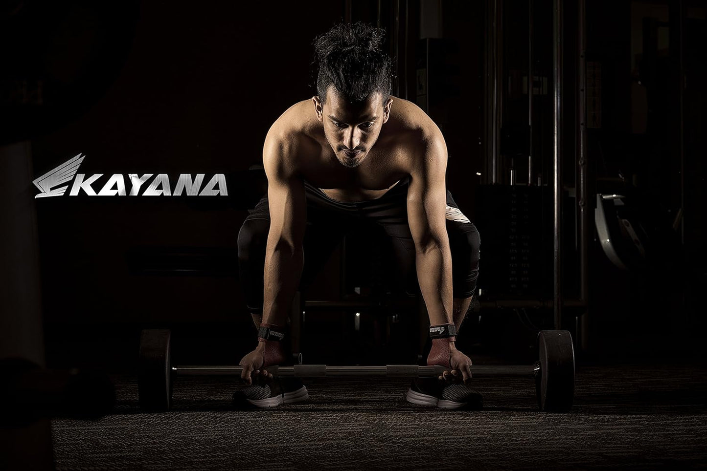 KAYANA Leather Gymnastics Hand Grips - 2 Hole Design for Palm Protection and Wrist Support in Cross Training, Weightlifting, and More