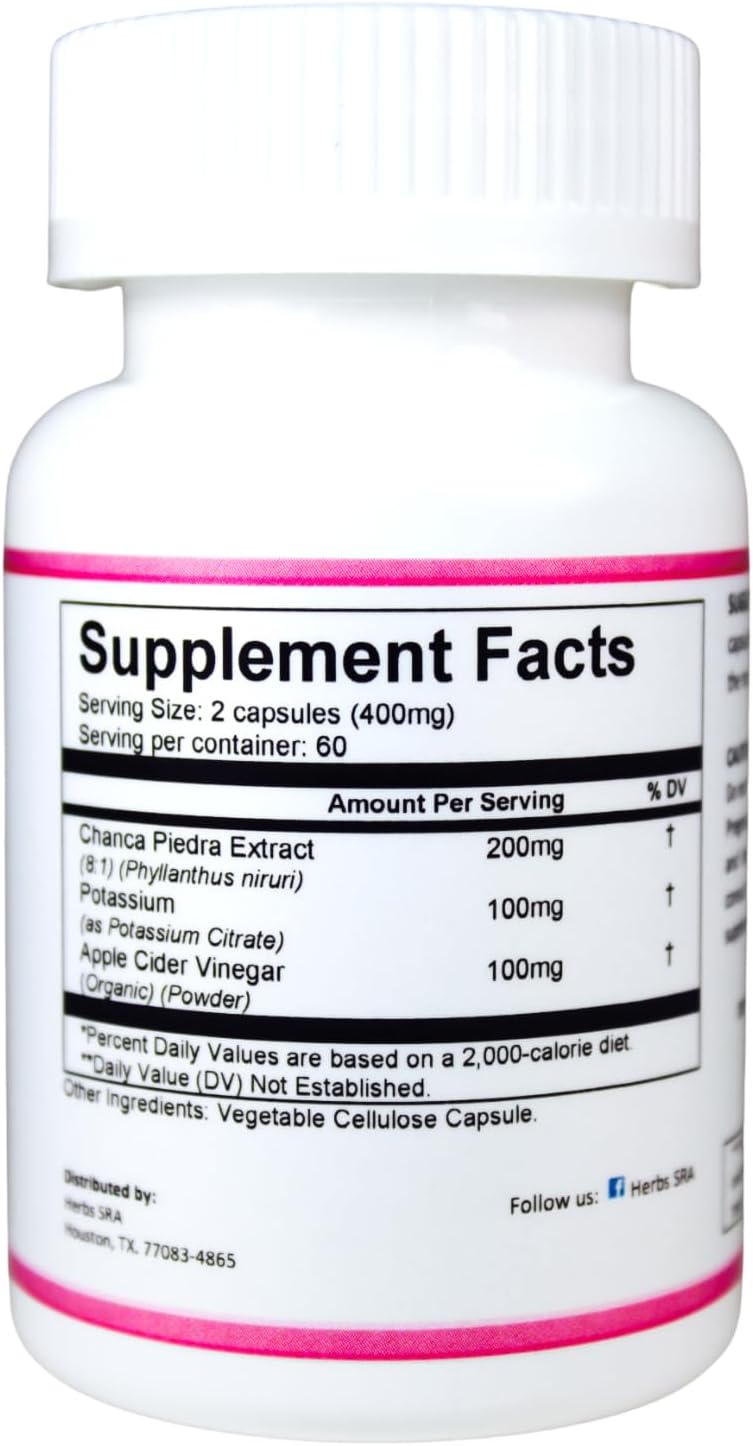 KidneyCleanse Herbal Supplement with Chanca Piedra for Kidney and Gallstone Support - 120 Capsules