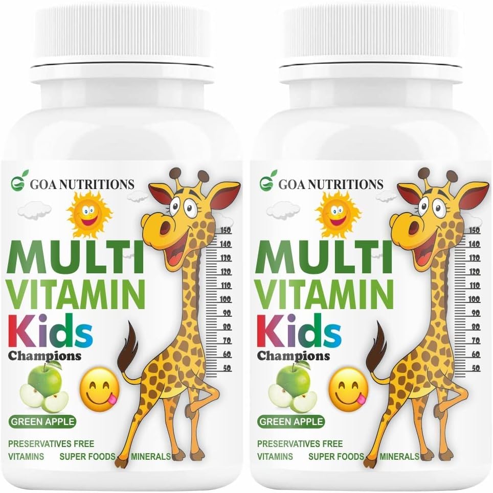 Kids Multivitamin with Vitamin C, A, D3, E, B12, Zinc - 240 Chewable Tablets