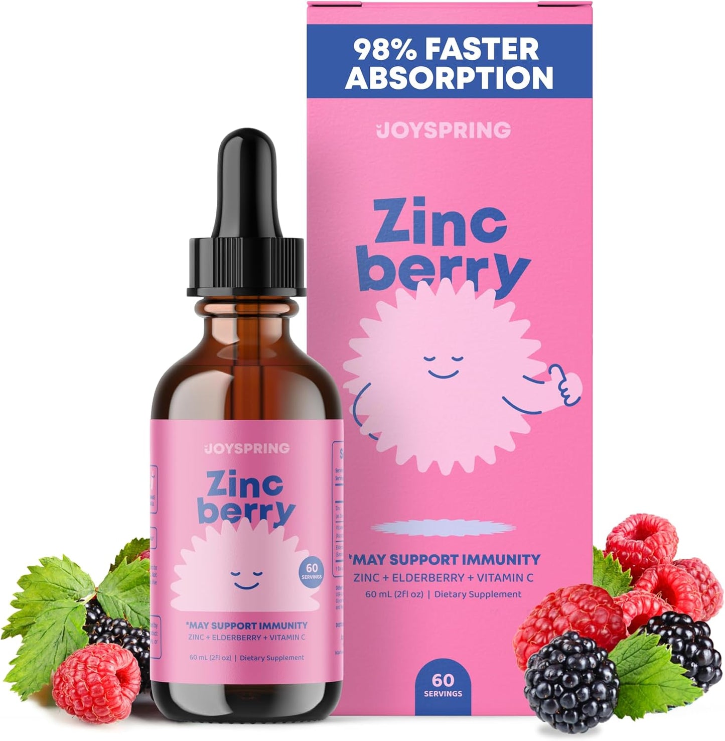 Kids Vitamin D Drops with Zinc and Elderberry for Growth, Bone Health, and Immune Support - Daily B Vitamin Complex