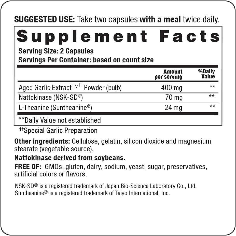 Kyolic Aged Garlic Extract Formula 109, 320 caps by Kyolic - Pack of 2