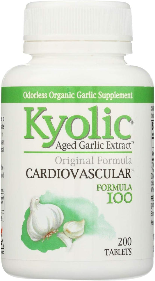 Kyolic Aged Garlic Extract Hi-po Cardiovascular Formula - 100 to 200 Tablets