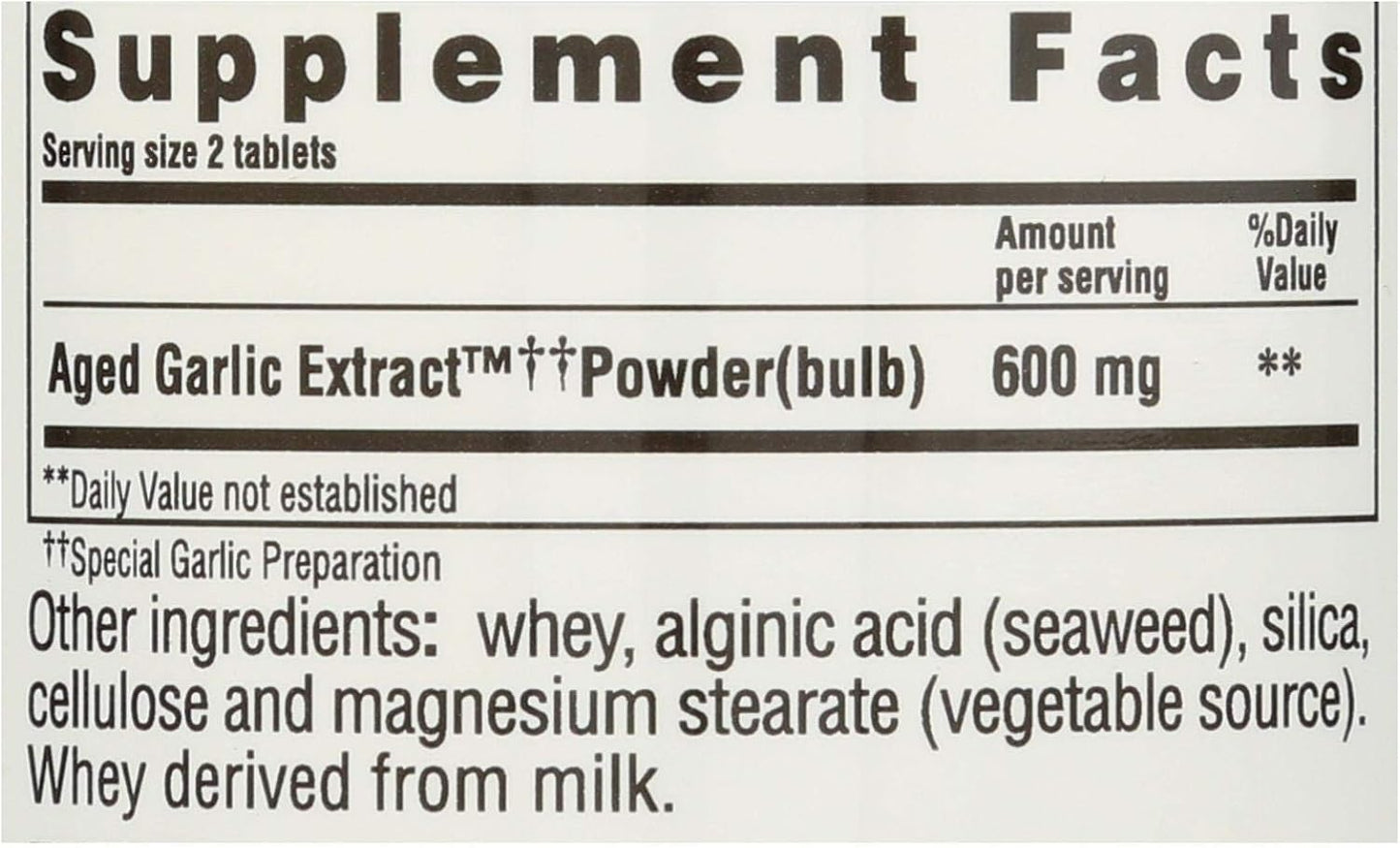 Kyolic Aged Garlic Extract Hi-po Cardiovascular Formula - 100 to 200 Tablets