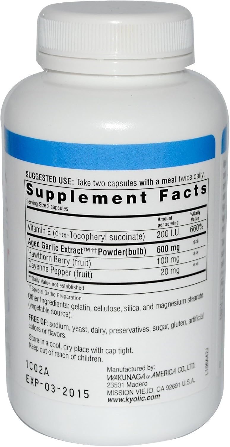 Kyolic Formula 106 Herb & Enzyme Supplement - Enhance Your Health with Garlic Extract and Enzymes