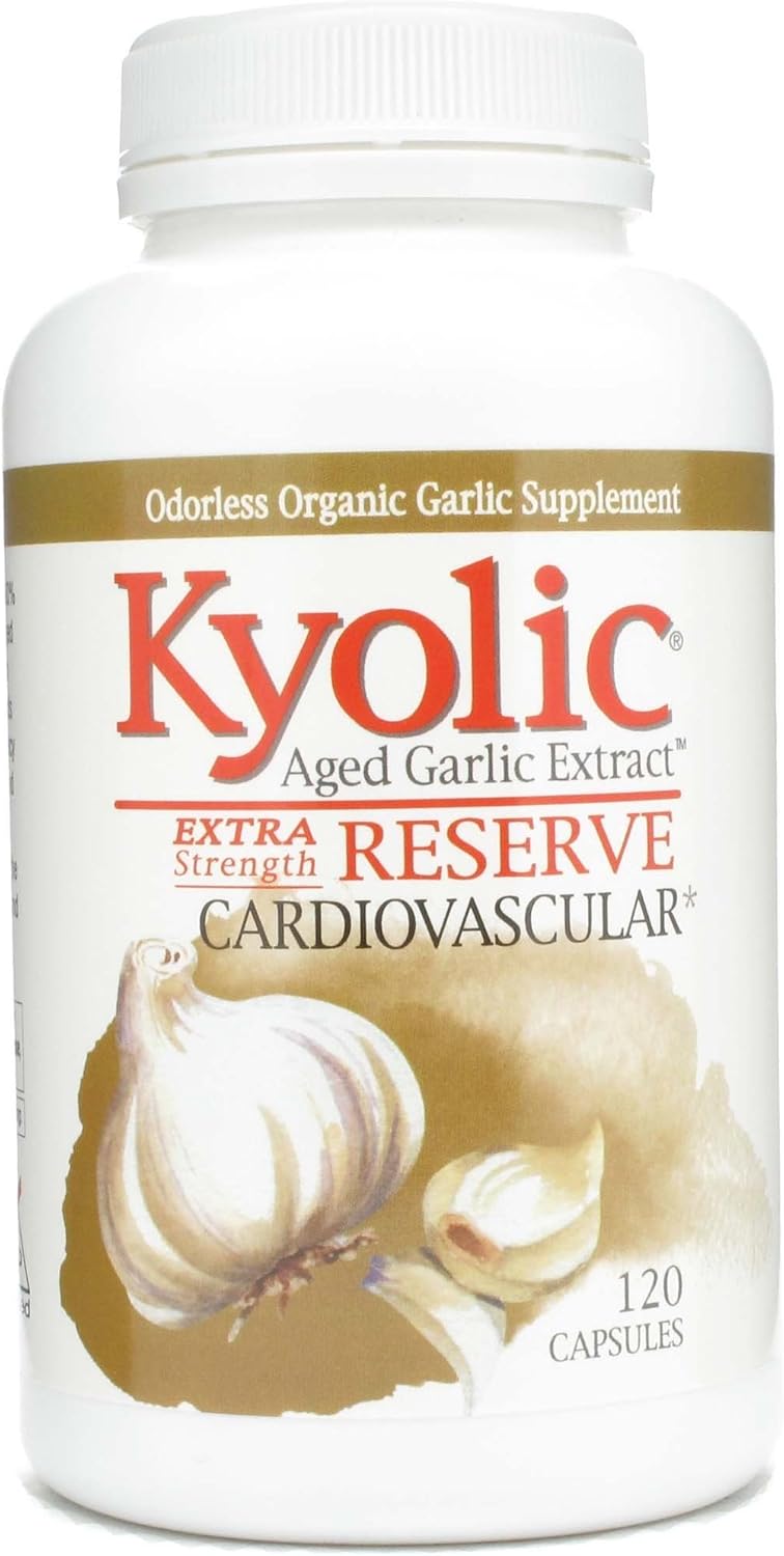 Kyolic Formula 200 Aged Garlic Extract Reserve Capsules - 600 Mg, 120 Count, Pack of 3 Cases