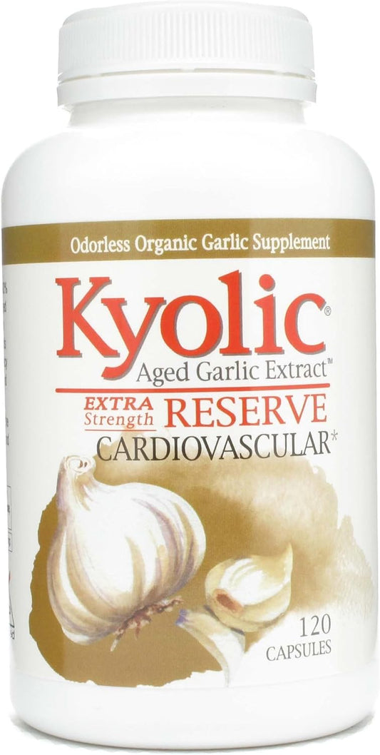Kyolic Formula 200 Aged Garlic Extract Reserve Capsules - 600 Mg, 120 Count, Pack of 3 Cases