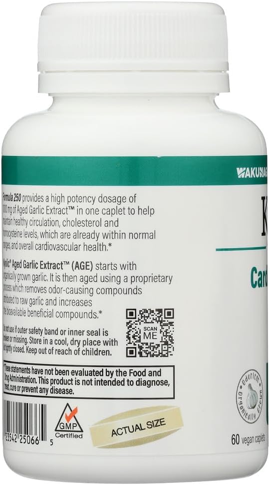 Kyolic One Per Day Aged Garlic Extract Supplement - Supports Heart Health and Immune System, 30 Capsules