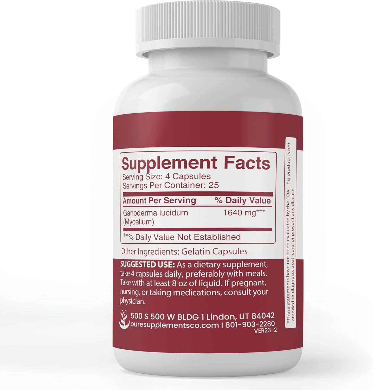 Lab Verified Schisandra Extract and Reishi Mushroom Capsule Bundle - 100 Capsules Each, Pure Ingredients, No Additives