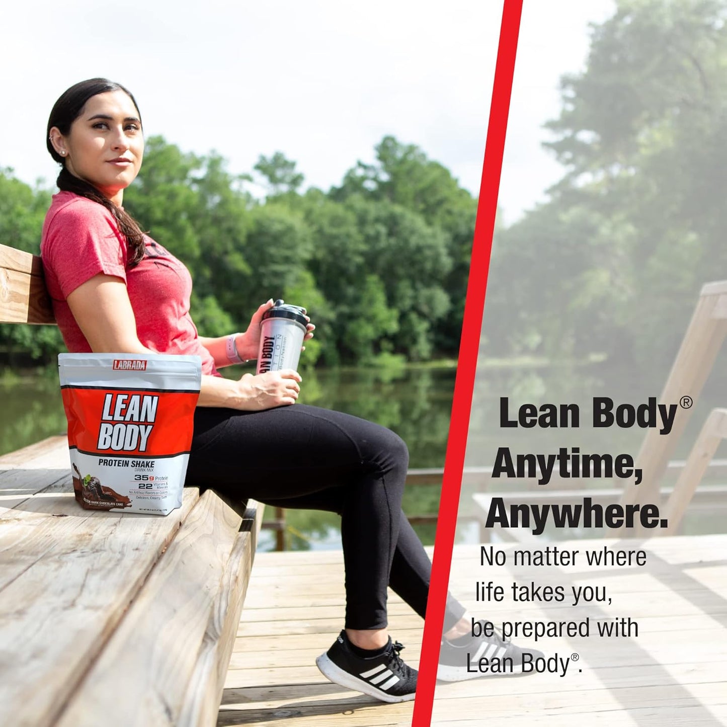 Labrada Lean Body MRP with Premium Colombian Coffee, Power Latte Flavor, 2.47LB Tub - Packaging Options Available
