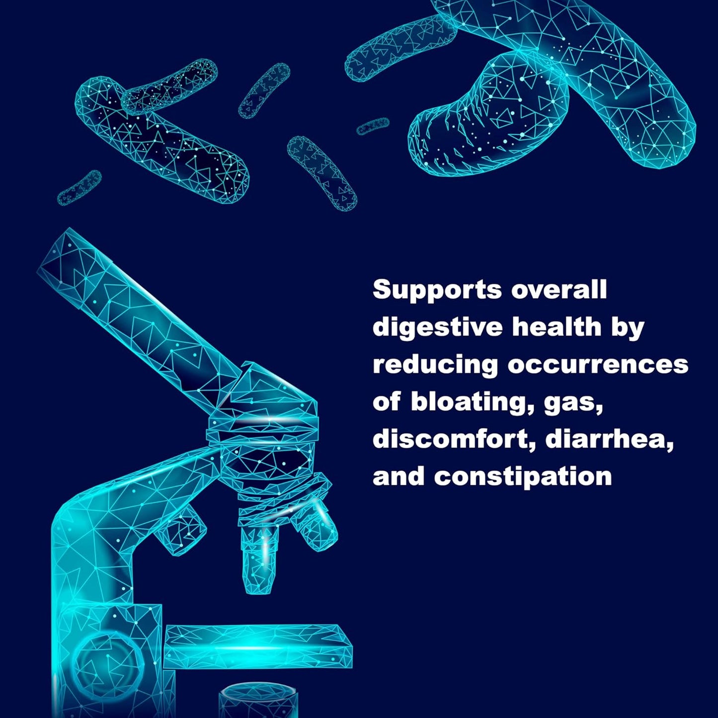 Lactobacilli Complex Supplement | 10 Billion CFU | 60 Capsules | Supports Gut Health, Regularity | Gluten Free, Non-GMO | USA Made