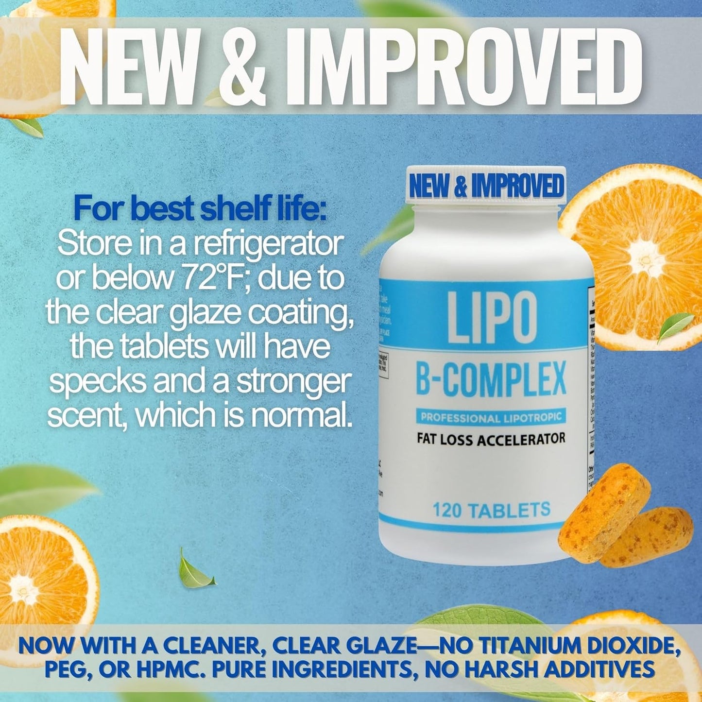 Legere Pharmaceuticals Lipo BC B-Complex Tablets - Enhanced Formula with Gentle Ingredients for Best Results