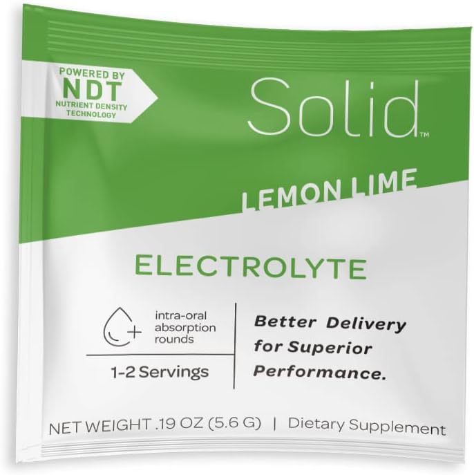 Lemon-Lime Electrolyte Tablets - 80 Pack of Solid Rounds