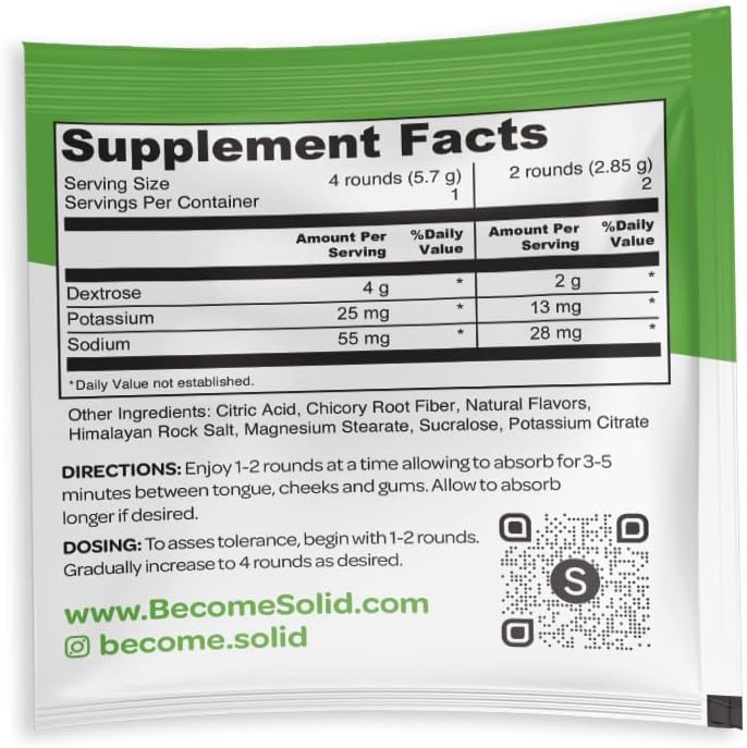 Lemon-Lime Electrolyte Tablets - 80 Pack of Solid Rounds
