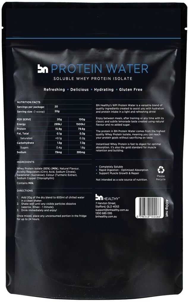 Lemonade Bariatric Protein Powder with High Leucine Content - Gluten/Sugar Free, Low Fat, Whey Isolate Meal Replacement for Slimming Formula , 20 Servings