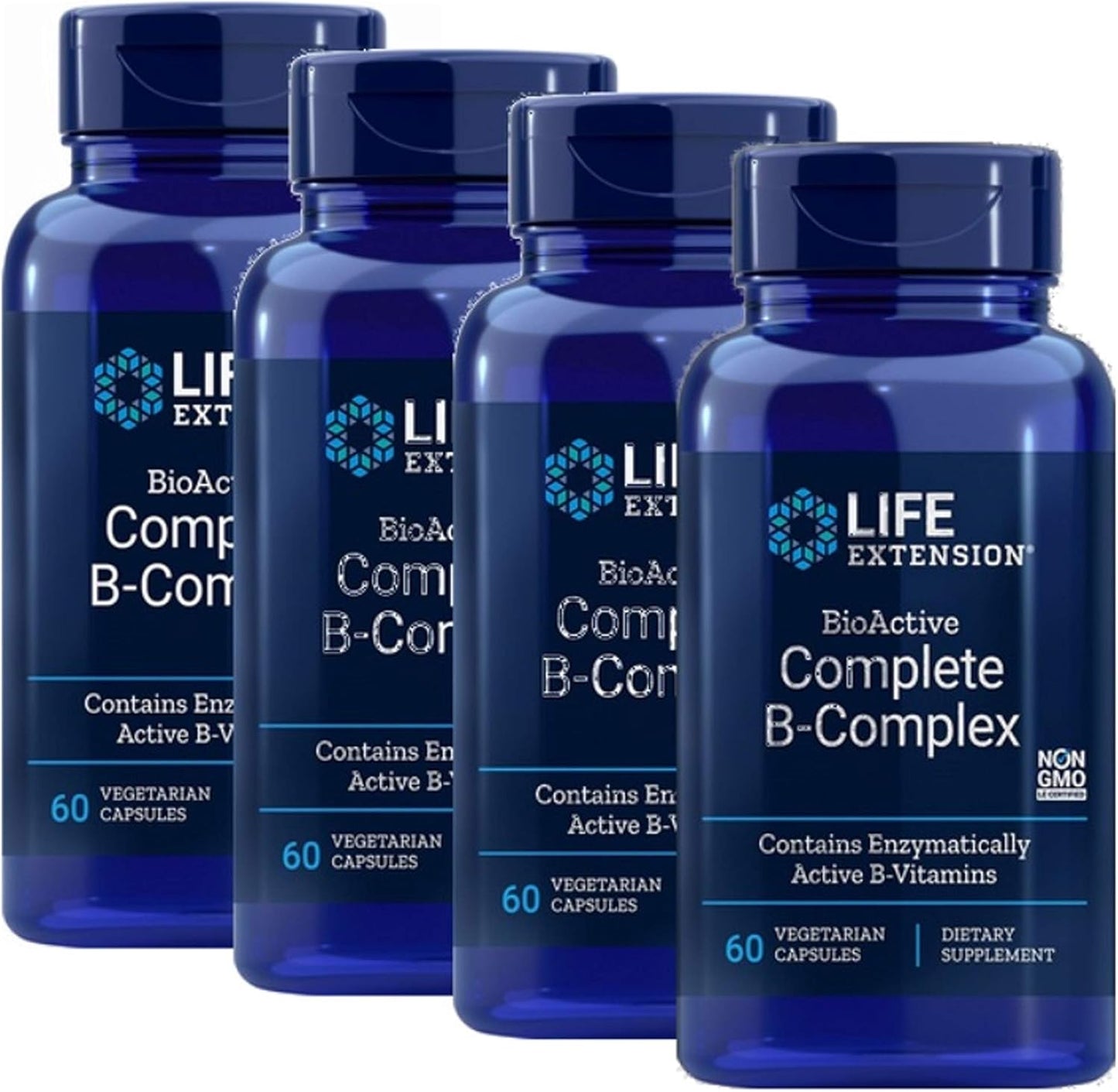 Life Extension BioActive Complete B Complex - Comprehensive B Vitamin Formula 240 Vegetarian Capsules
